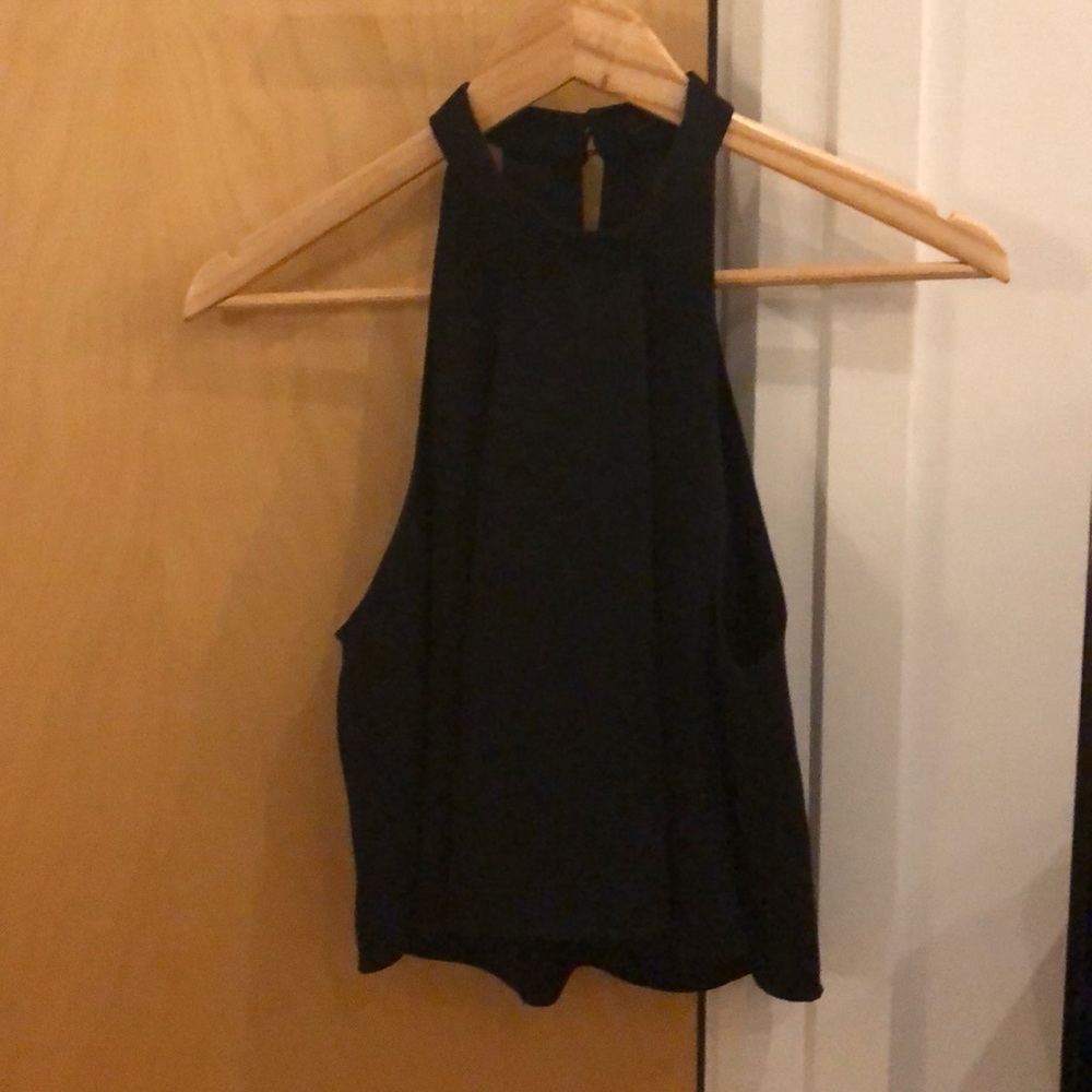 Zara woman black high neck cami